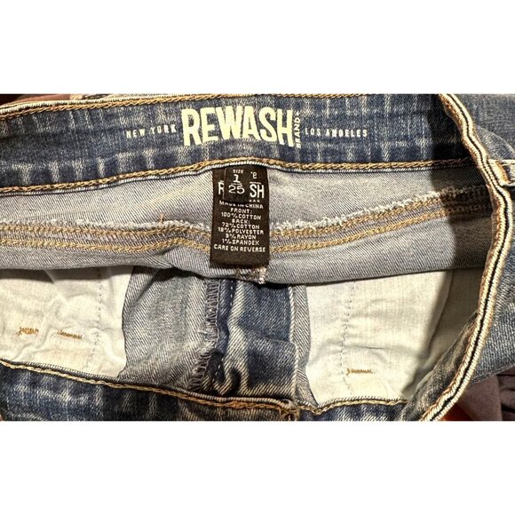 Rewash Denim Fringe Front Slit Midi Skirt size 1 / 25 - Picture 5 of 5